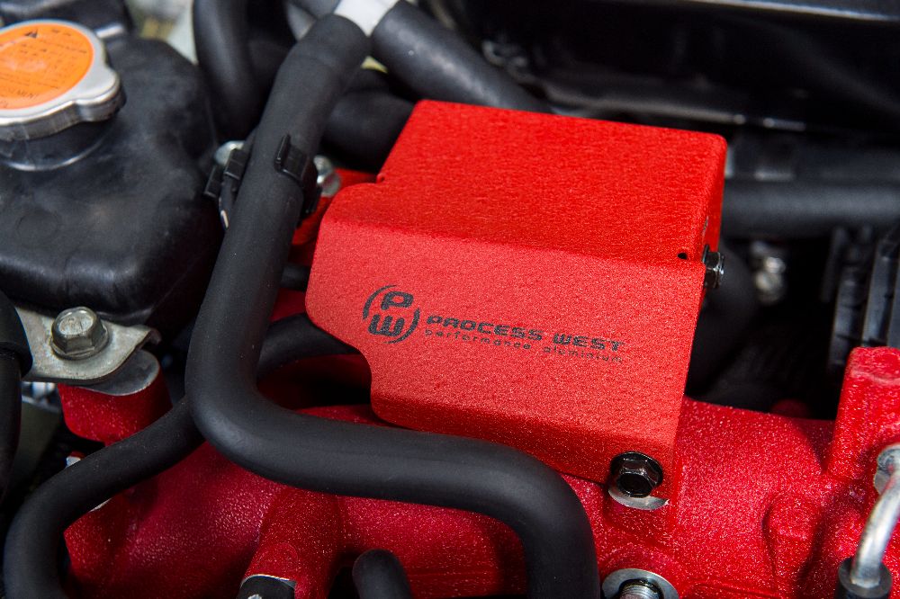 Boost Solenoid Cover (suits Subaru 08-21 STI) - Red