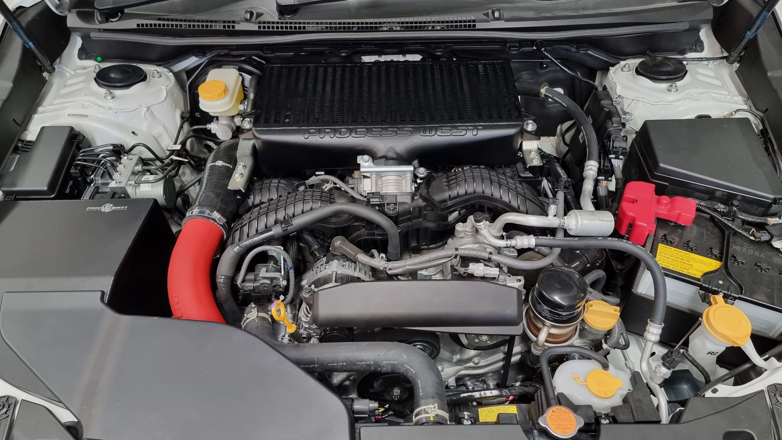 2022+ WRX top mounted intercooler kit black
