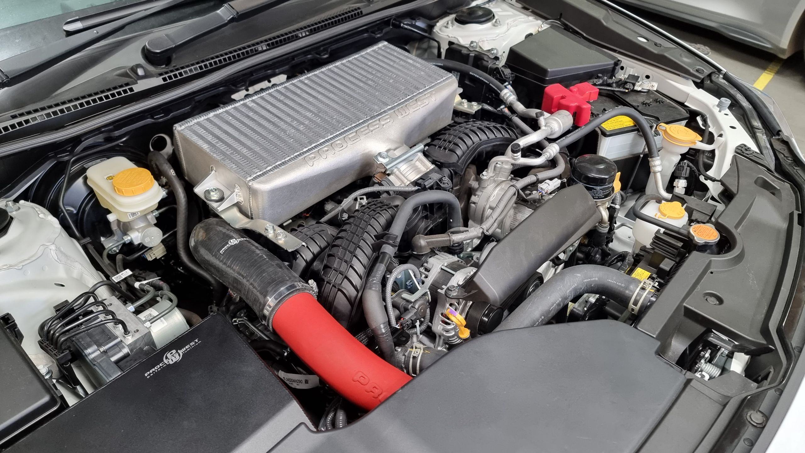 2022+ WRX charge pipe kit  red  (suits factory intercooler and PW intercooler)